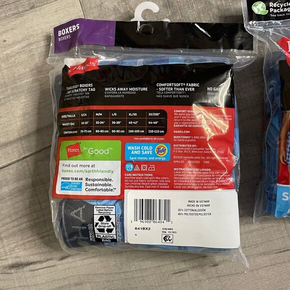 4 pairs Hanes men’s boxers underwear size small - Picture 3 of 4